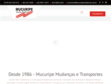 Tablet Screenshot of mucuripemudancas.com.br